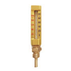 V Line 160MM 100 Deg Industrial Glass Thermometers 3/4" BSPT