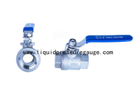 Stainless Steel 2 PC Ball Valve WOG1000 1/2 NPT Female To Female
