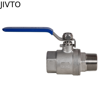 Valvola a sfera in acciaio inossidabile, da maschio a femmina, a passaggio totale per acqua, olio e gas