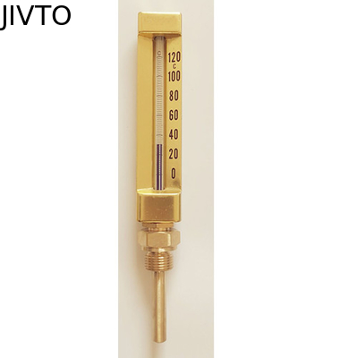 Il liquido ha riempito la forma di v di vetro 120deg Mercury Filled Thermometer di 200mm 3/8